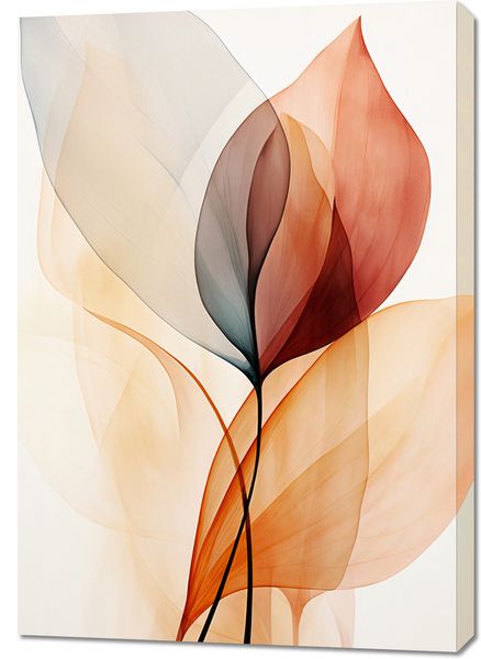 Obraz 70x100cm Eteryczne Liście zdjęcie 1