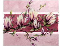 60X50CM SŁODYCZ MAGNOLII PUDROWYM RÓŻU OBRAZ ŚCIAN DREWNIANE