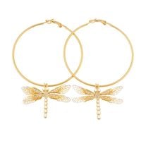 kolczyki koła z ważkami emalia z kolekcji mystical moments (p22/waż/20au)