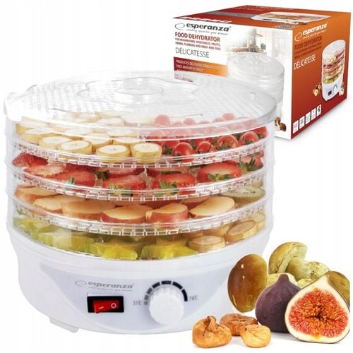 SUSZARKA GRZYBÓW OWOCÓW ZIÓŁ KOMPAKTOWA 4 SITA 8 PROGRAMÓW MOCNA 250W na Arena.pl