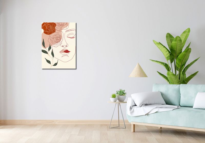Obraz 50x70cm Beż i Twarz zdjęcie 2