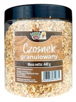 CZOSNEK SUSZONY granulowany 440g w dużym wielorazowym słoiku