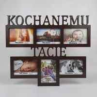 Prezent na dzień taty Ramka na zdjęcia z napisem Kochanemu Tacie 6 zdjęć