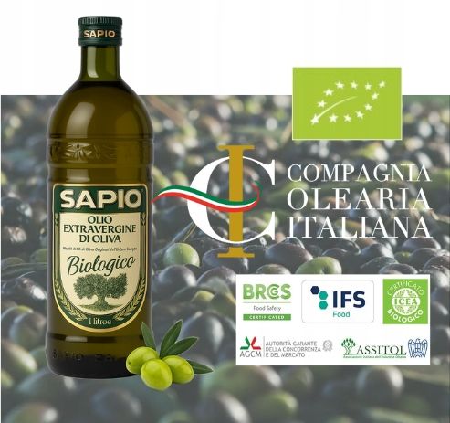 Oliwa z oliwek Extra Virgin 1L BIO SAPIO Świeża i łagodna na Arena.pl