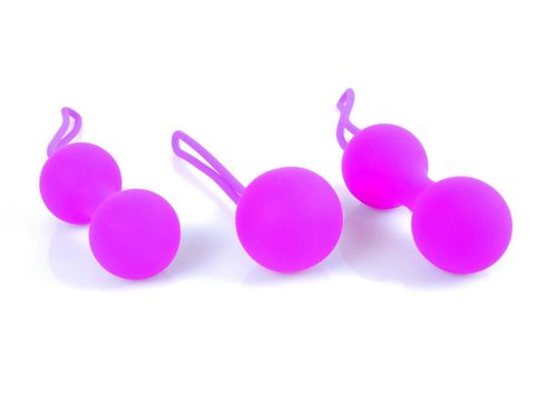 Kulki-Silicone Kegal Balls Set - Purple na Arena.pl