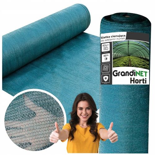 Osłonowa Dzianina Siatka 4x10m 60% Cieniująca Osłona Na Płot Ogrodzenie na Arena.pl