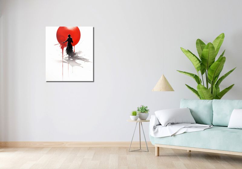 Obraz 60x70cm Samotny Samuraj zdjęcie 2