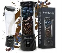 Oryginalny Blender BlendyGo 3 Bezprzewodowy Czarny | Kielichowy | Przenośny