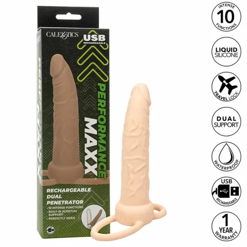 calexotics performance maxx podwojny system wibracyjny silikon jasny na Arena.pl