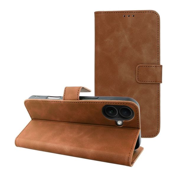 Kabura TENDER Book do IPHONE 16 Plus brązowy zdjęcie 1