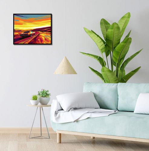 Plakat 50x40cm Pędź Przed Siebie na Arena.pl