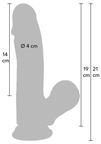 Realistic Dildo Liquid Silicone 19 Cm na Arena.pl