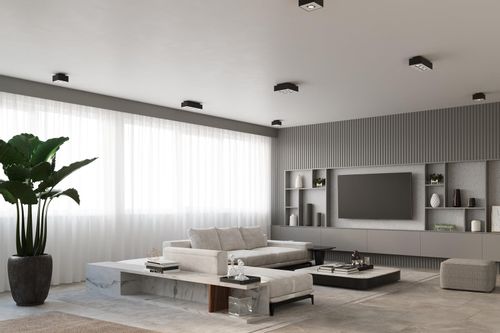 Downlight LAMPA sufitowa SL.0071 prostokątna OPRAWA metalowa czarna na Arena.pl