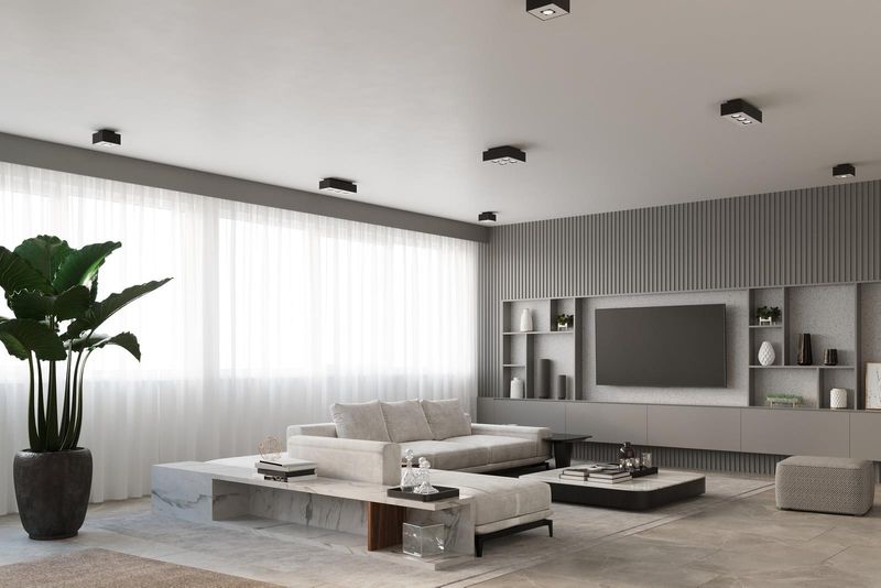 Downlight LAMPA sufitowa SL.0071 prostokątna OPRAWA metalowa czarna zdjęcie 4