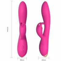 armony bonnie krolik fuksja - wibrator silikonowy 9 trybow, wodoodporny