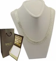 Naszyjnik Srebrny Damski Bismark Diamentowany 6,00 mm pr 925 Grawer Gratis