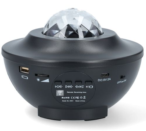 PROJEKTOR GWIAZD RZUTNIK NIEBA LAMPKA NOCNA LED GŁOŚNIK BLUETOOTH + PILOT na Arena.pl