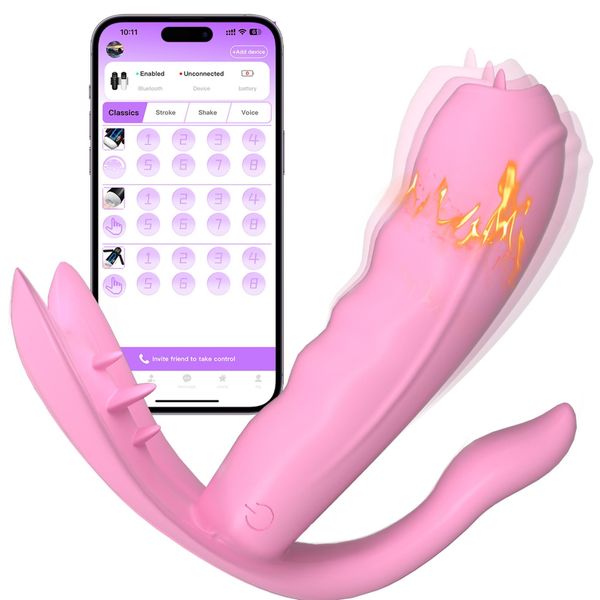 Silicone Vibrator 7 Vibration Modes - Heating + App zdjęcie 5