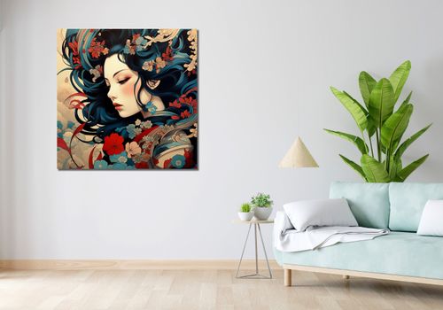 Obraz 100x100cm Szeptucha w Ogrodzie na Arena.pl