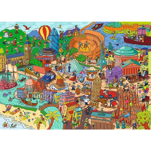 Puzzle 500 elementów Spy Guy Lost Items Europa na Arena.pl