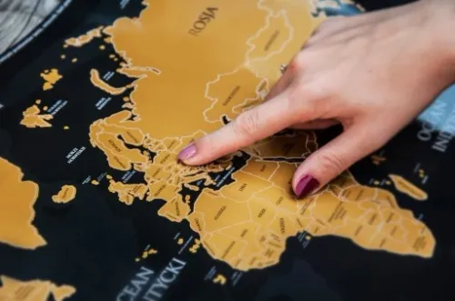 Mapa Zdrapka LUX język PL polski Scratch Map na Arena.pl