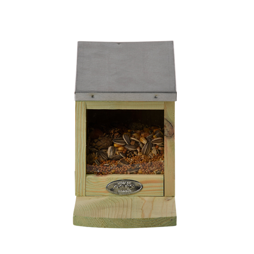 Karmnik dla wiewiórek drewniany - ocynkowany dach na Arena.pl