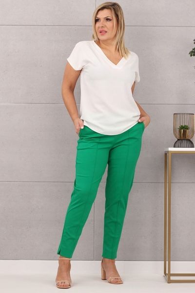 POLSKA Gładka modna bluzka plus size PREMIUM zdjęcie 6