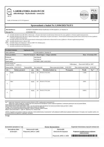 Suplement diety OstroVit Kurkumina Czarny Pieprz Imbir 90 tabletek na Arena.pl