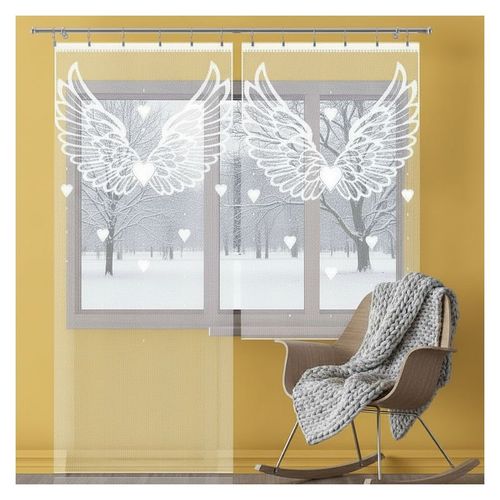 Komplet firan Skrzydlate Serce wysokość 250 cm DomoweTekstylia | WN6SS2 55K na Arena.pl