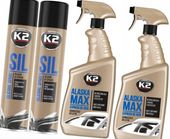 K2 SIL SILIKON W SPRAYU DO USZCZELEK 300 ML ALASKA ODMRAŻACZ DO SZYB 700ML
