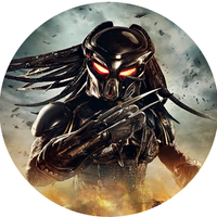 Opłatek na tort Urodziny Predator Łowca Postać 18 30 40 50