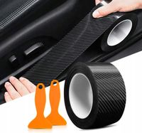 FOLIA DO AUTA TAŚMA KARBONOWA DŁUGA 10M MOCNA TUNING WŁÓKNO WĘGLOWE DESIGN