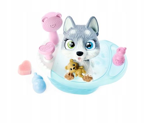PAMPER PETZ INTERAKTYWNY PIESEK HUSKY PIJE SIKA ZESTAW Z WANNĄ I PRYSZNICEM na Arena.pl