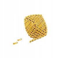 Łańcuch KMC X-12 12 rz 126 ogniw 1/2"x 1 1/128"x126 LINKS Ti-Gold + spinka
