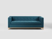Sofa by-TOM 3 osobowa rozkładana - morski, naturalny, sofa do sypialni