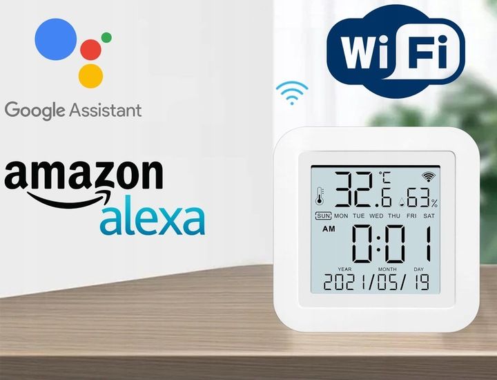 CZUJNIK TEMPERATURY I WILGOTNOŚCI WIFI SMART LIFE TUYA TERMOMETR HIGROMETR zdjęcie 12