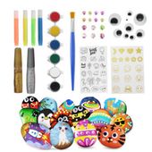 Kamienie do Malowania Zestaw dla Dzieci Farby Kreatywna Zabawka Rękodzieło