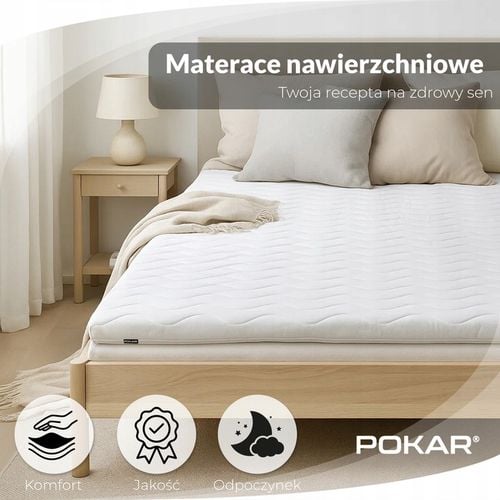 Materac nawierzchniowy nakładka topper H3 90x200x5cm na Arena.pl