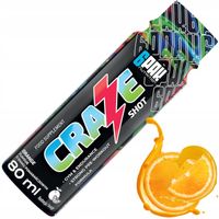 Przedtreningówka SHOT CRAZE Ultra Mocna Kofeina Beta-Alanina Tauryna Siła