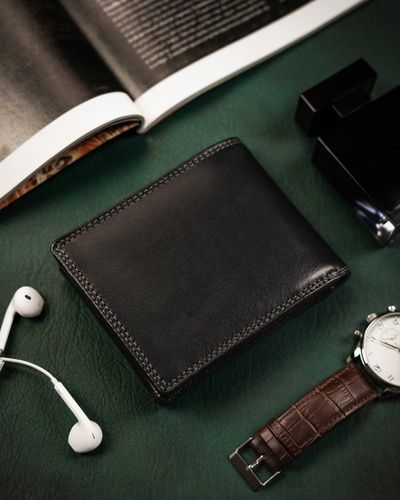 klasyczny, skórzany portfel męski z systemem rfid - peterson na Arena.pl