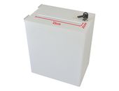 Urna skarbonka puszka skrzynka na dokumenty plexi mleczna 20x30x35 cm