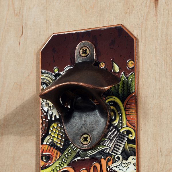 OTWIERACZ ŚCIENNY DO BUTELEK PIWA KAPSLI NA ŚCIANĘ zdjęcie 2