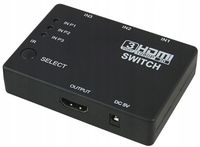 Switch 3x1 HDMI Rozdzielacz HDMI 3w1