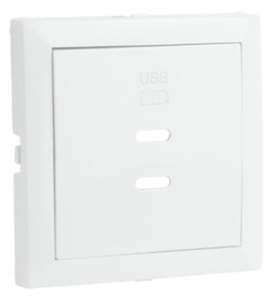 Efapel Logus90 element centralny do gniazda podw.usb biały 90675 TBR zdjęcie 1