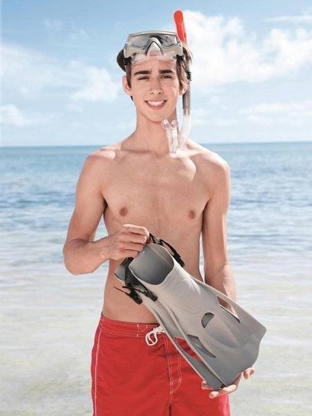 Zestaw Do Nurkowania Szary Maska, Płetwy, Rurka Bestway 25020 zdjęcie 2