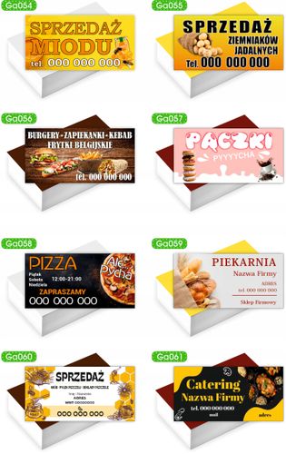 Wizytówki firmowe reklamowe 200szt różne wzory gotowy projekt SUSHI BAR na Arena.pl
