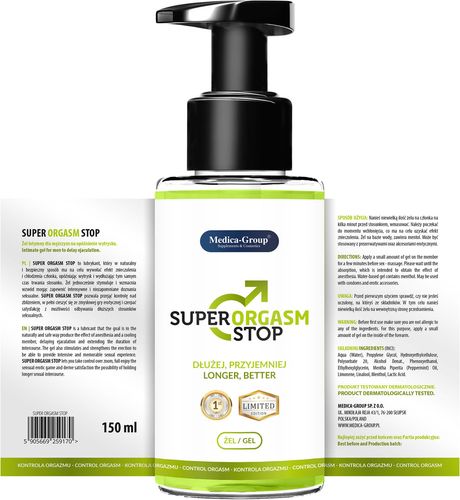 żel super orgasm stop   żel 150 ml na Arena.pl