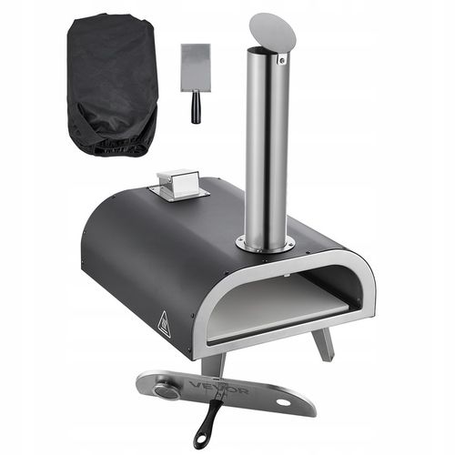 VEVOR Zewnętrzny Piec Pizzy 12" Przenośny Piec Do Pizzy Opalany Drewnem na Arena.pl