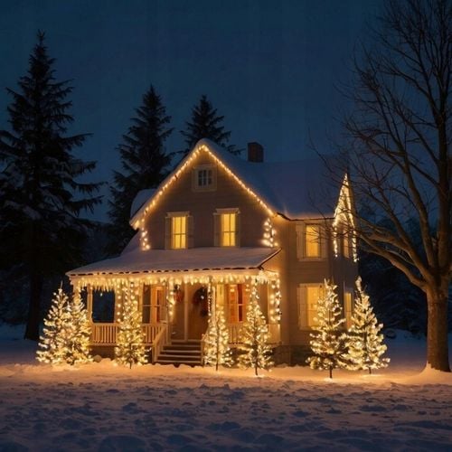 Lampki Świąteczne Światełka Choinkowe LED Ciepłe Zewnętrzne Blask 500 Sztuk na Arena.pl