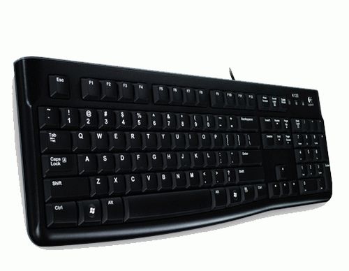 Klawiatura przewodowa Logitech K120 USB Czarna Business US Cicha 920-002479 na Arena.pl